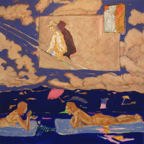 Plage II - 100x100 - technique mixte